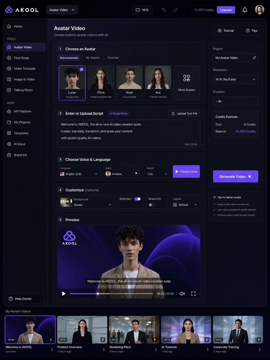 AKOOL: alternatives map, showing when to compare HeyGen, Synthesia, Pictory, Fliki, and JoggAI before choosing an AI video platform