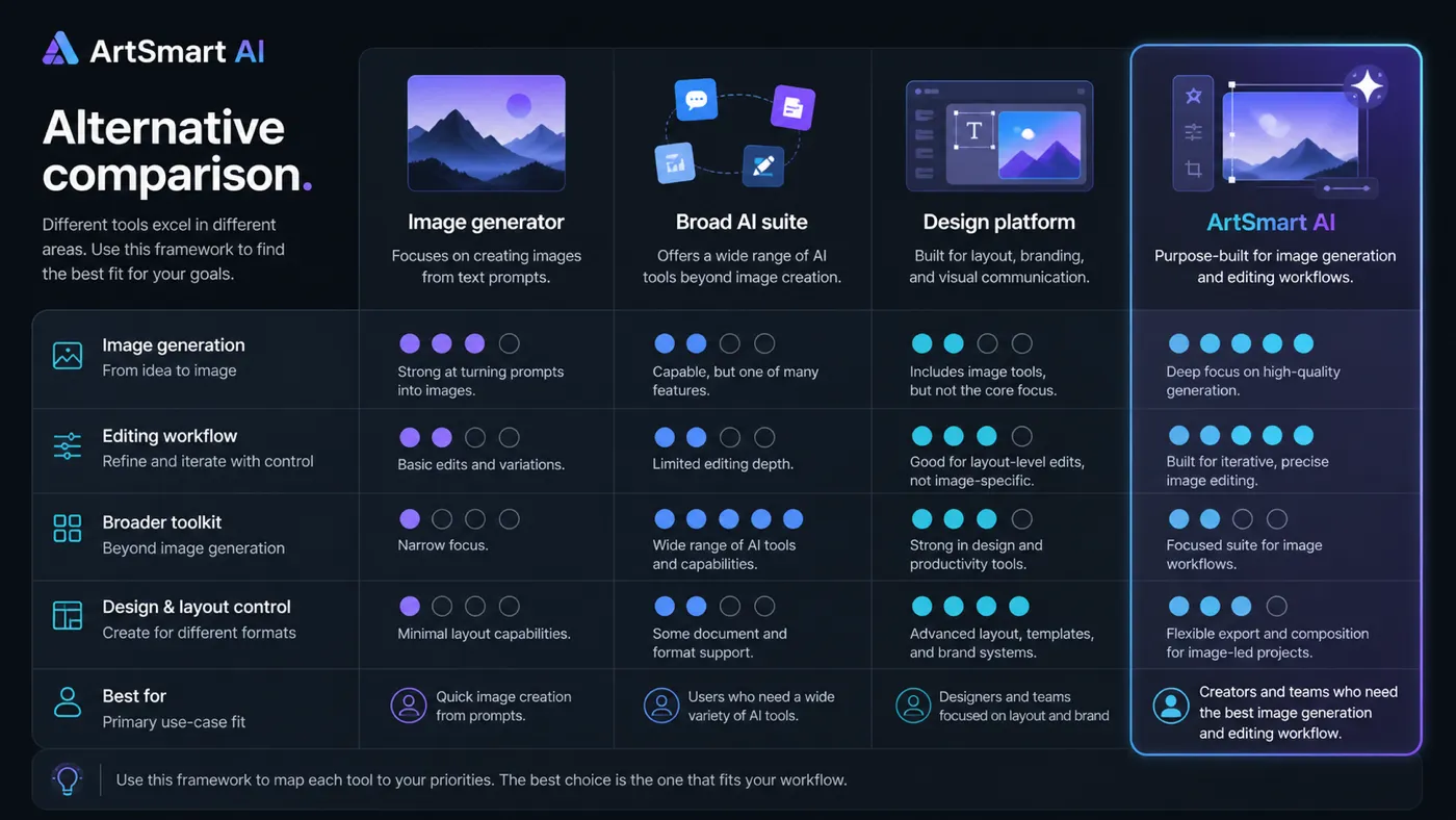 ArtSmart AI: review snapshot, showing buyer fit, credit limits, pricing path, and visual workflow checks