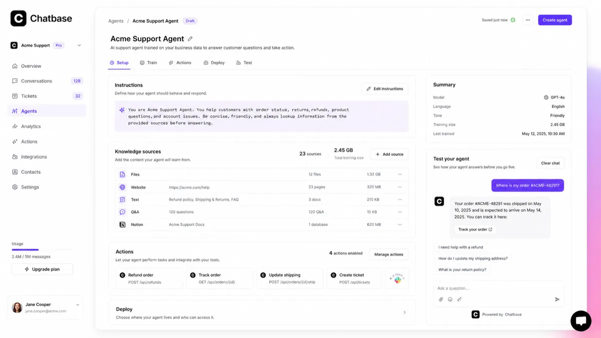 Chatbase review visual