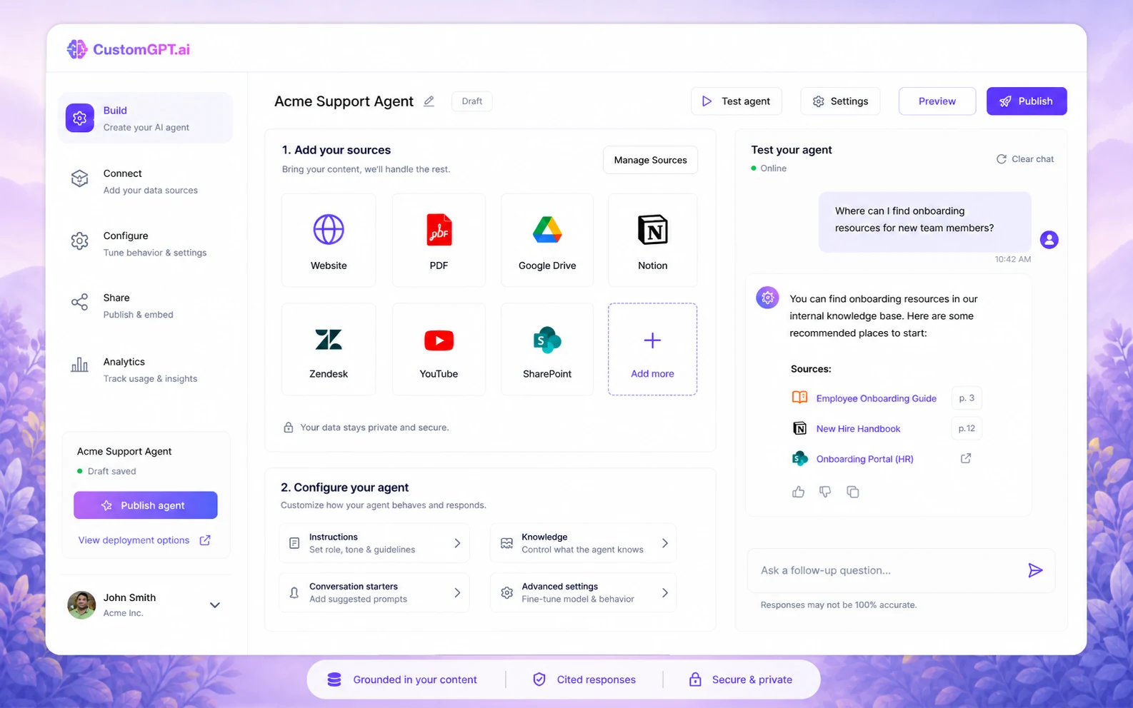 CustomGPT.ai review visual