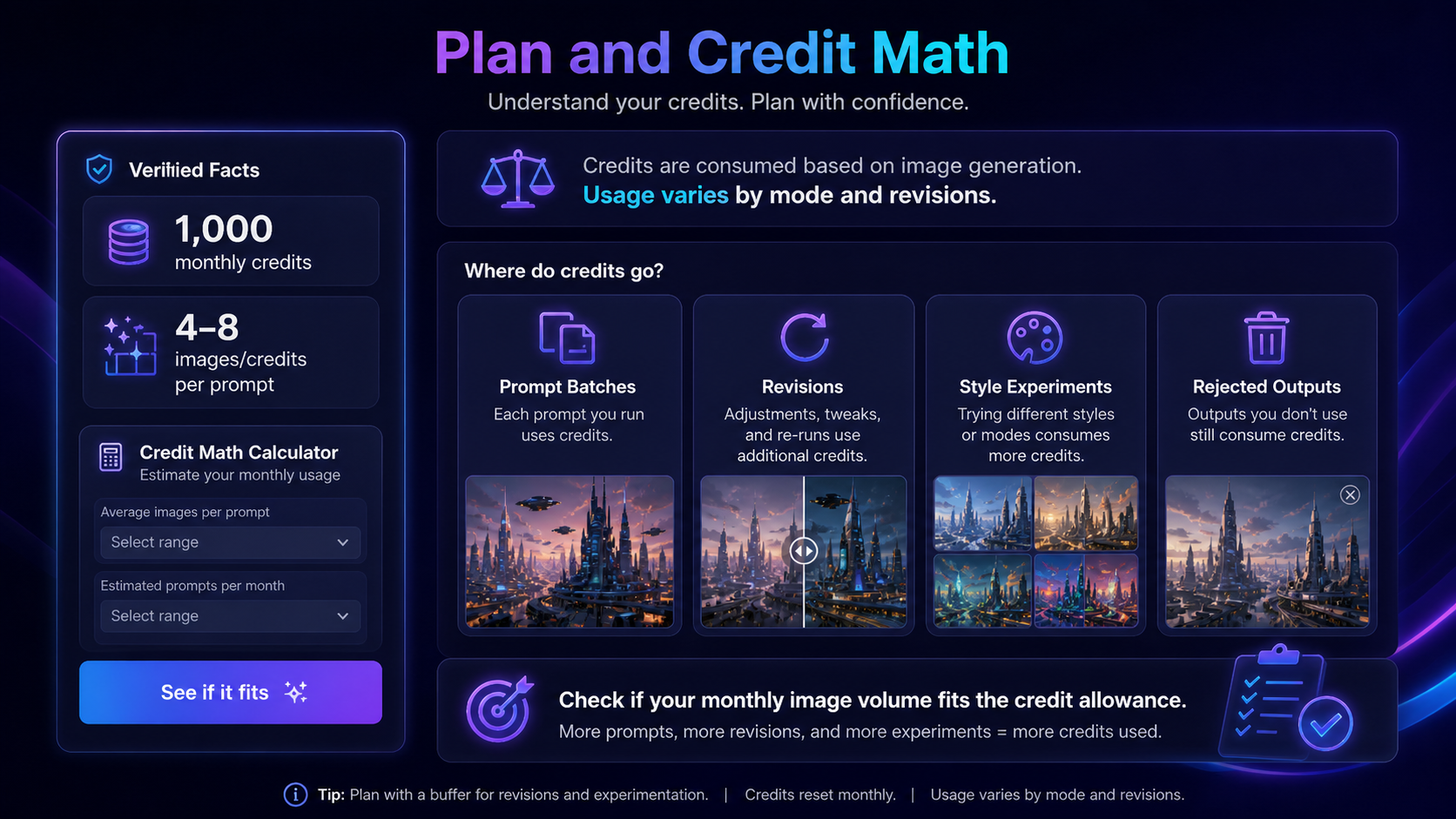 DrawThis: pricing decision map, showing annual billing, monthly image credits, checkout verification, and creative volume checks