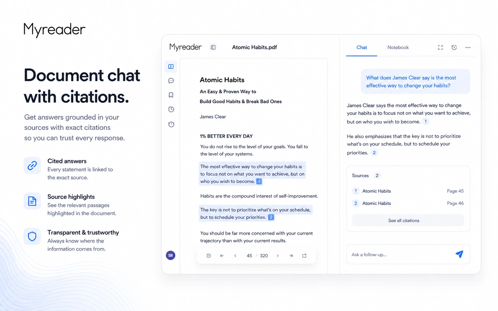 Myreader: buyer checklist, showing plan limits, citation quality, billing interval, refund terms, and privacy checks before paying