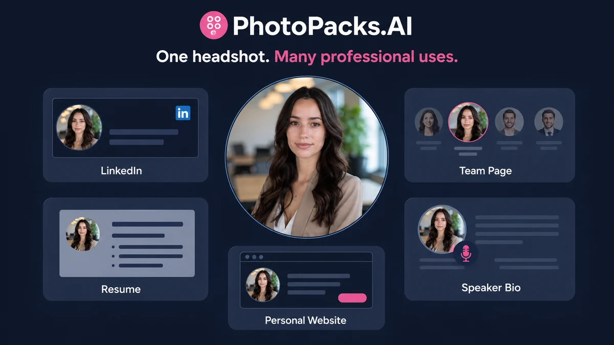 PhotoPacks.AI: alternatives map, showing direct AI headshot competitors and broader AI photo routes
