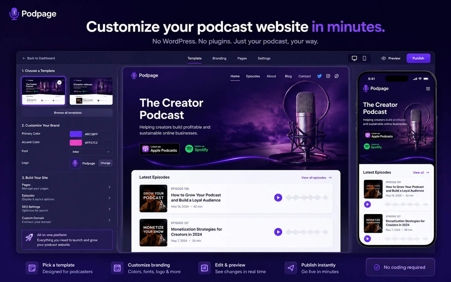 Podpage: final verdict, showing when podcasters should choose Podpage, compare alternatives, or stay with a broader website stack