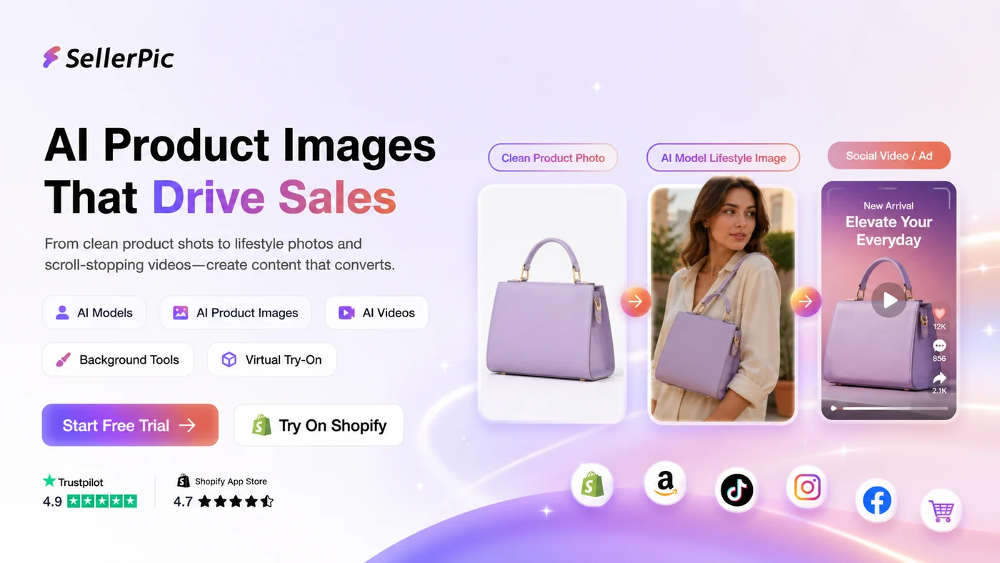 SellerPic: buyer checklist showing product truth, credit burn, video use, commercial rights, billing channel, and refund review