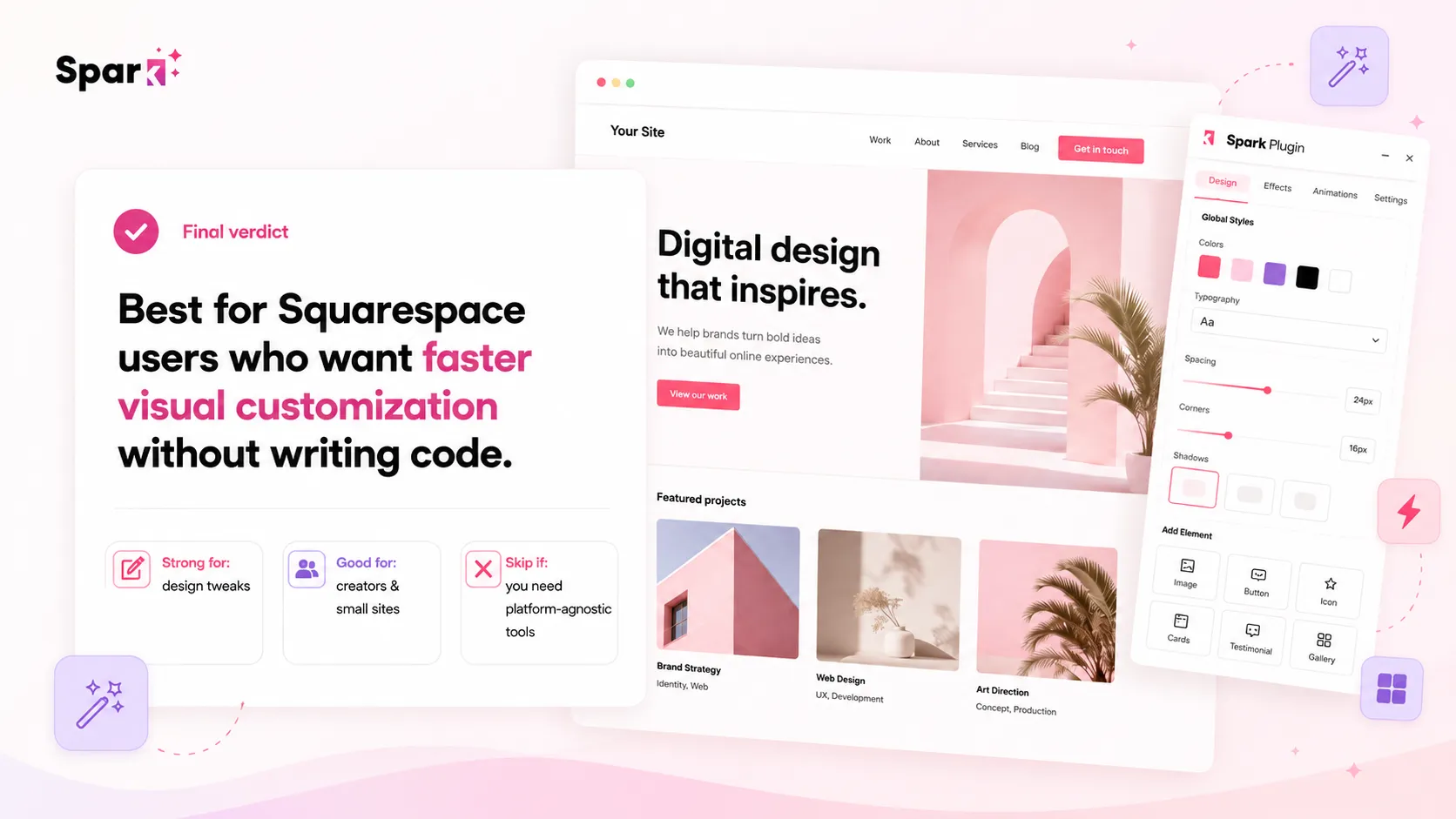 Spark Plugin: final verdict, showing when Squarespace buyers should try, skip, or compare alternatives before paying