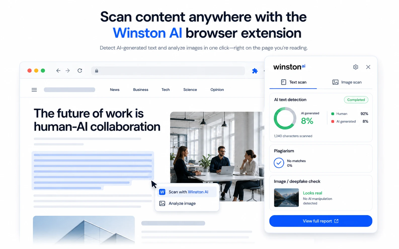 Winston AI: alternatives map, showing when buyers should compare Originality.ai, Copyleaks, and GPTZero by workflow type