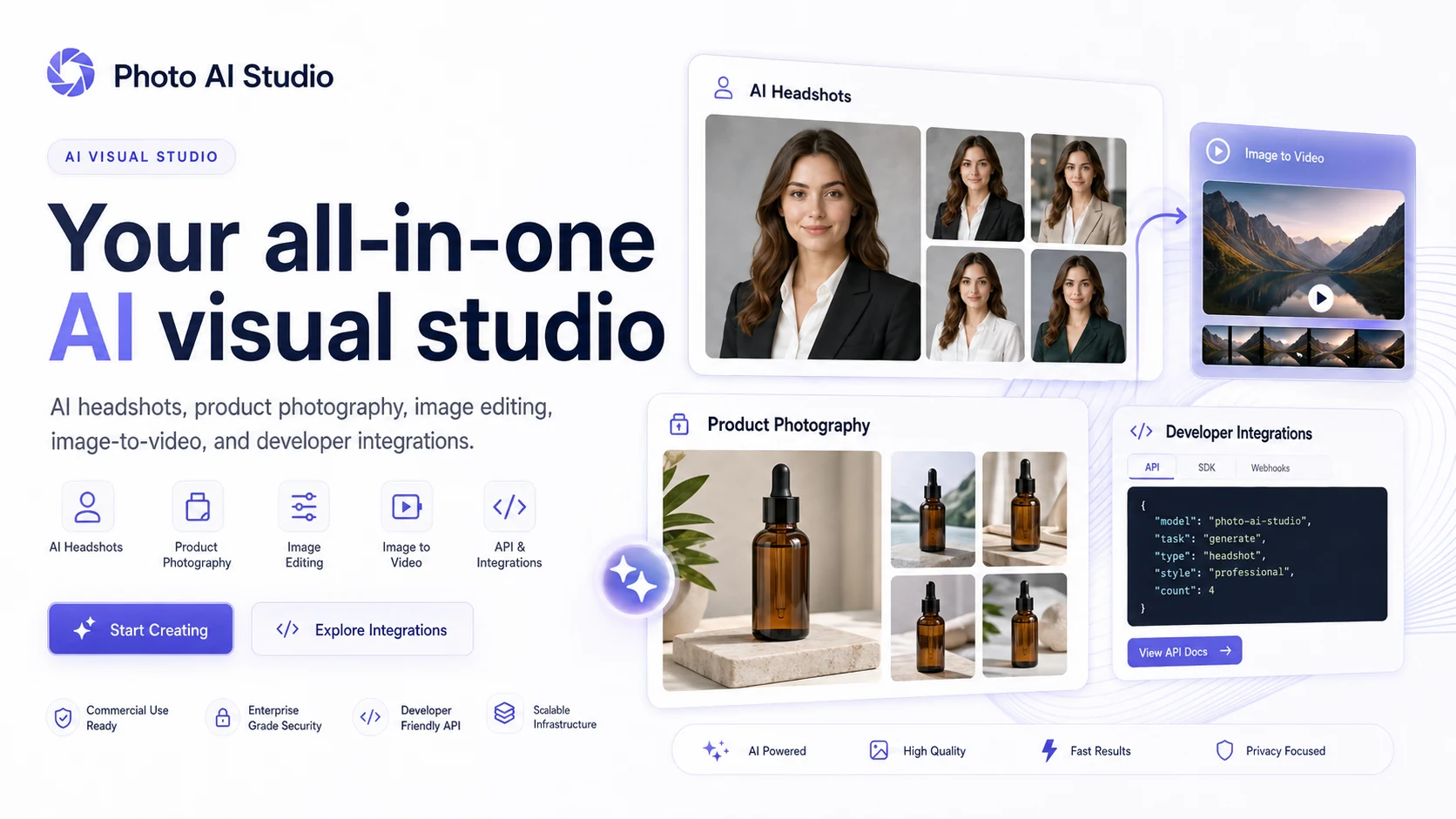 Photo AI Studio hero