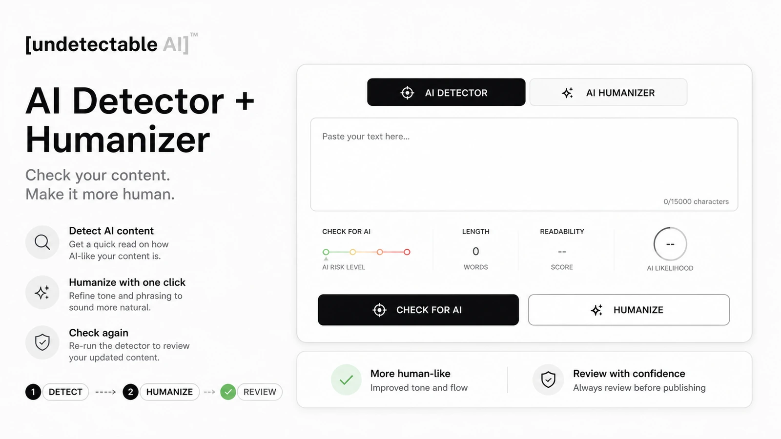 Undetectable AI hero